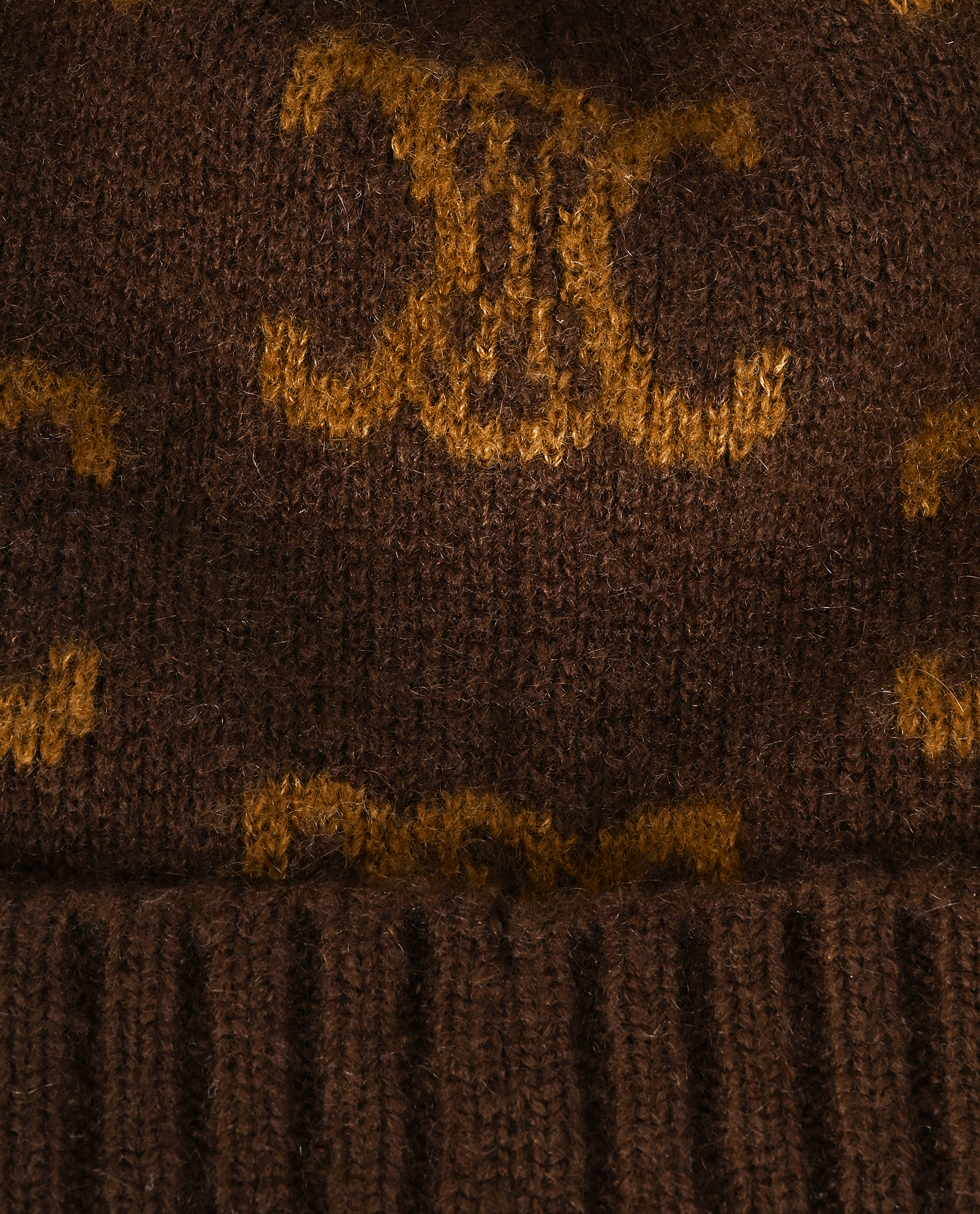 Celine Triomphe Beanie, &pound;190, Accessories, Brown, Cashmere, Other view